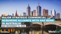 MAJOR STRATEGIC COMMERCIAL ACQUIRING ALLIANCE WITH ANZ BANK IN AUSTRALIA - DAY DECEMBER 14, 2020