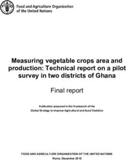 Measuring vegetable crops area and production: Technical report on a pilot survey in two districts of Ghana - Food and ...