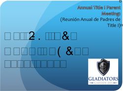 Garside JHS OPEN HOUSE - (Reunión Anual de Padres de Title I) - Garside Junior High ...