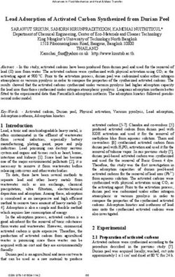 Lead Adsorption of Activated Carbon Synthesized from Durian Peel