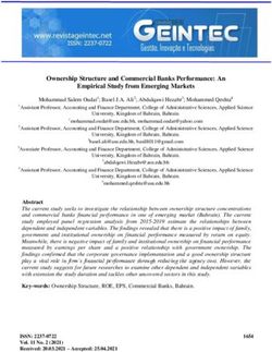 Ownership Structure and Commercial Banks Performance: An Empirical Study from Emerging Markets