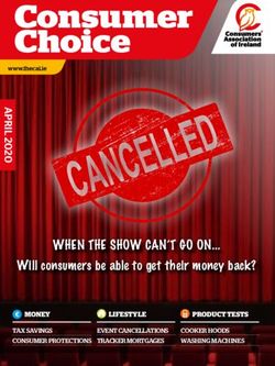 WHEN THE SHOW CAN'T GO ON - Will consumers be able to get their money back? LIFESTYLE PRODUCT TESTS