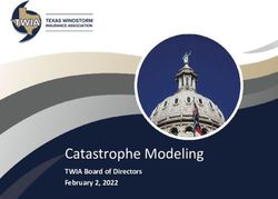 Catastrophe Modeling TWIA Board of Directors February 2, 2022 - Texas ...