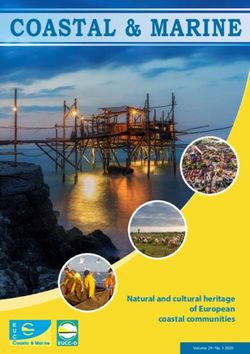 COASTAL & MARINE - Natural and cultural heritage of European coastal communities Volume 29 No. 1 2020 - Interreg Europe