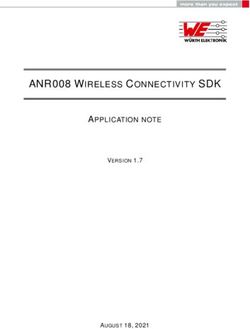 ANR008 WIRELESS CONNECTIVITY SDK - APPLICATION NOTE - AUGUST 18, 2021 - Würth Elektronik