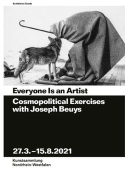 Everyone Is an Artist Cosmopolitical Exercises with Joseph Beuys 27.3 - 15.8.2021 - Exhibition Guide
