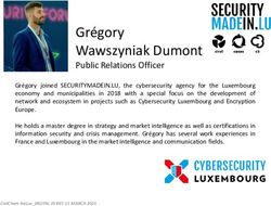 Grégory Wawszyniak Dumont - Public Relations Officer - Cancham Belux