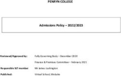 PENRYN COLLEGE Admissions Policy 2022/2023 - Reviewed/Approved by: Responsible SLT member: Published