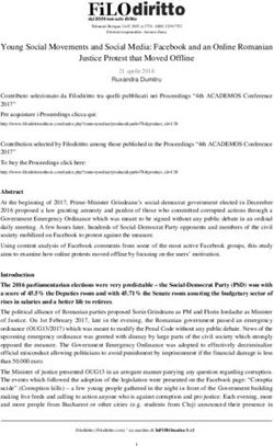 Young Social Movements and Social Media: Facebook and an Online Romanian Justice Protest that Moved Offline