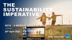 THE SUSTAINABILITY IMPERATIVE - KEYS - A WEBINAR SERIES BY IPSOS 28th April 2022