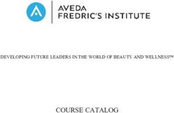 COURSE CATALOG DEVELOPING FUTURE LEADERS IN THE WORLD OF BEAUTY AND WELLNESS - Aveda Fredric's Institute