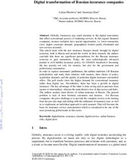 Digital transformation of Russian insurance companies