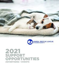2021 SUPPORT OPPORTUNITIES - ADVERTISING EVENTS - Animal Rescue League of Berks ...