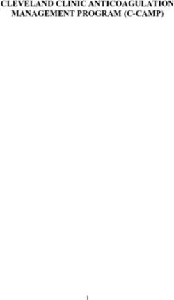 CLEVELAND CLINIC ANTICOAGULATION MANAGEMENT PROGRAM (C-CAMP)