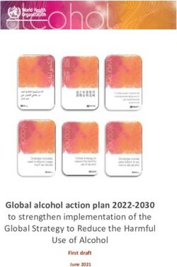 Global alcohol action plan 2022-2030 to strengthen implementation of the Global Strategy to Reduce the Harmful - Use of Alcohol