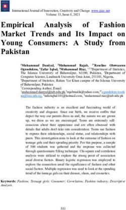 Empirical Analysis of Fashion Market Trends and Its Impact on Young Consumers: A Study from Pakistan - IJICC