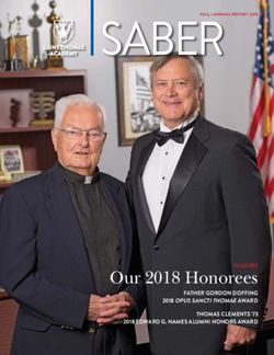 SABER - Our 2018 Honorees FEATURE FATHER GORDON DOFFING 2018 OPUS SANCTI THOMAE AWARD - Saint Thomas Academy
