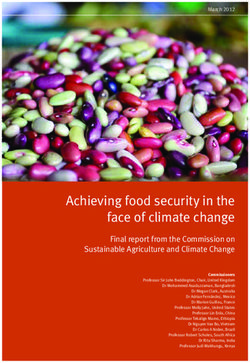 Achieving food security in the face of climate change