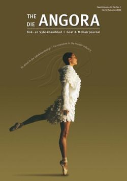 THE DIE Bok- en Sybokhaarblad | Goat & Mohair Journal - Deel/Volume 50 Nr/No 1 Herfs/Autumn 2008 - Mohair South Africa