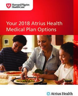 Your 2018 Atrius Health Medical Plan Options - Harvard Pilgrim