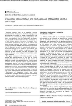 Diagnosis, Classification and Pathogenesis of Diabetes Mellitus