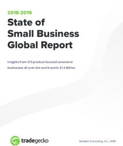 State of Small Business Global Report - 2018-2019 Insights from 573 product-focused commerce businesses all over the world worth $1.9 Billion ...