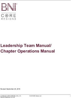 Leadership Team Manual/ Chapter Operations Manual - Revised September 20, 2019 - Dazmii