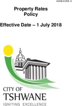 Property Rates Policy Effective Date - 1 July 2018 - Tshwane