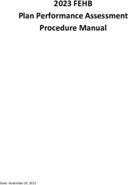 2023 FEHB Plan Performance Assessment Procedure Manual - Date: November 29, 2022