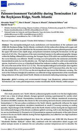 Paleoenvironment Variability during Termination I at the Reykjanes Ridge, North Atlantic - MDPI