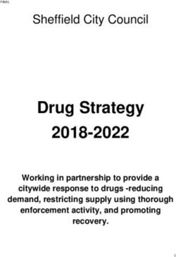 Drug Strategy 2018-2022 - Sheffield City Council - Working in partnership to provide a citywide response to drugs -reducing - Sheffield DACT