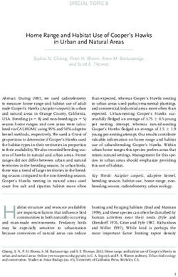 Home Range and Habitat Use of Cooper's Hawks in Urban and Natural Areas