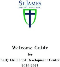 Welcome Guide for 2020-2021 - Early Childhood Development Center - St. James ...