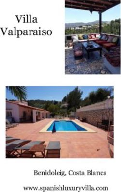 Villa Valparaiso - Benidoleig, Costa Blanca www.spanishluxuryvilla.com