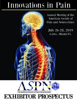 Innovations in Pain - EXHIBITOR PROSPECTUS - July 26-28, 2019 - Mantra Meetings
