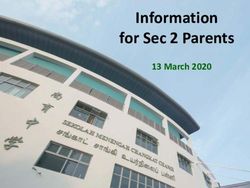 Information for Sec 2 Parents - 13 March 2020 - Changkat Changi ...