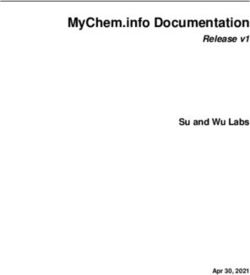 MYCHEM.INFO DOCUMENTATION - RELEASE V1 SU AND WU LABS