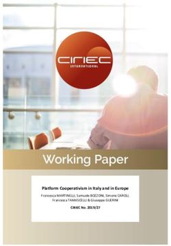 Platform Cooperativism in Italy and in Europe - CIRIEC No. 2019/27 Francesca MARTINELLI, Samuele BOZZONI, Simone CAROLI, CIRIEC ...