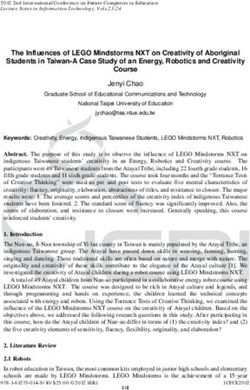 The Influences of LEGO Mindstorms NXT on Creativity of Aboriginal Students in Taiwan-A Case Study of an Energy, Robotics and Creativity Course