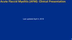 Acute Flaccid Myelitis (AFM): Clinical Presentation - Last updated April 4, 2019 - CDC