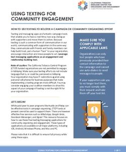 USING TEXTING FOR COMMUNITY ENGAGEMENT