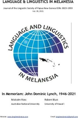 LANGUAGE & LINGUISTICS IN MELANESIA - Cimpress