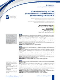 Reactions and feelings of health professionals in the care of hospitalized patients with suspected covid-19