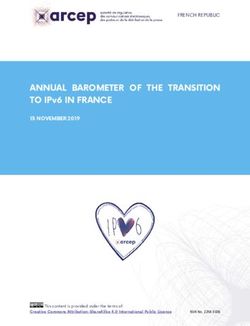 ANNUAL BAROMETER OF THE TRANSITION TO IPv6 IN FRANCE - 15 NOVEMBER 2019 - Arcep