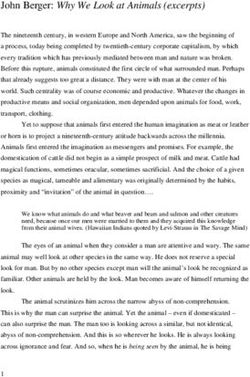 John Berger: Why We Look at Animals (excerpts)