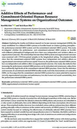 Additive Effects of Performance- and Commitment-Oriented Human Resource Management Systems on Organizational Outcomes