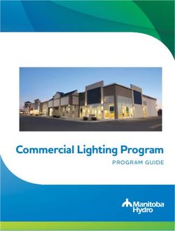 Commercial Lighting Program - PROGRAM GUIDE - Manitoba Hydro