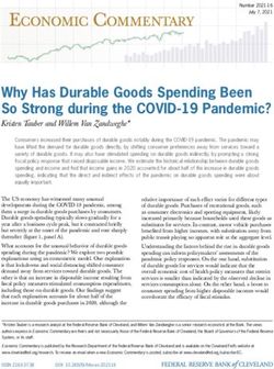 Why Has Durable Goods Spending Been So Strong during the COVID-19 Pandemic?
