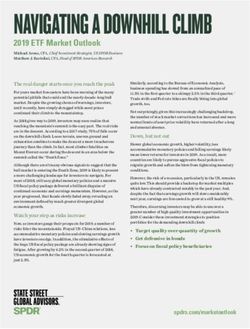 NAVIGATING A DOWNHILL CLIMB - 2019 ETF Market Outlook - SPDRs