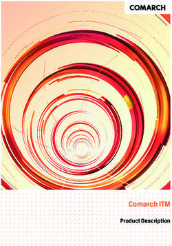 Comarch ITM Product Description